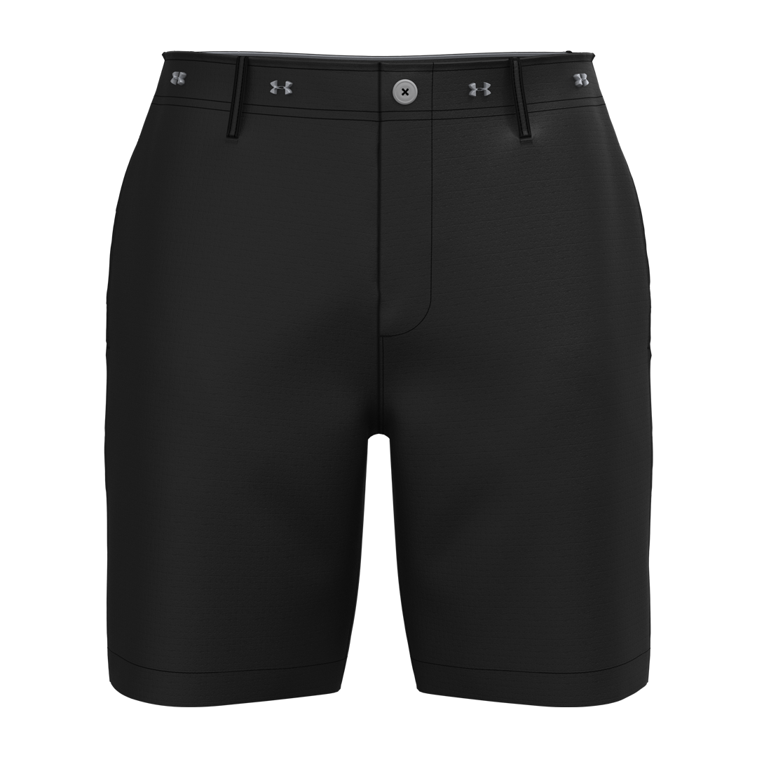 Under Armour Mens Golf 8&quot; Vented Short - Black (SH26-INDENT)