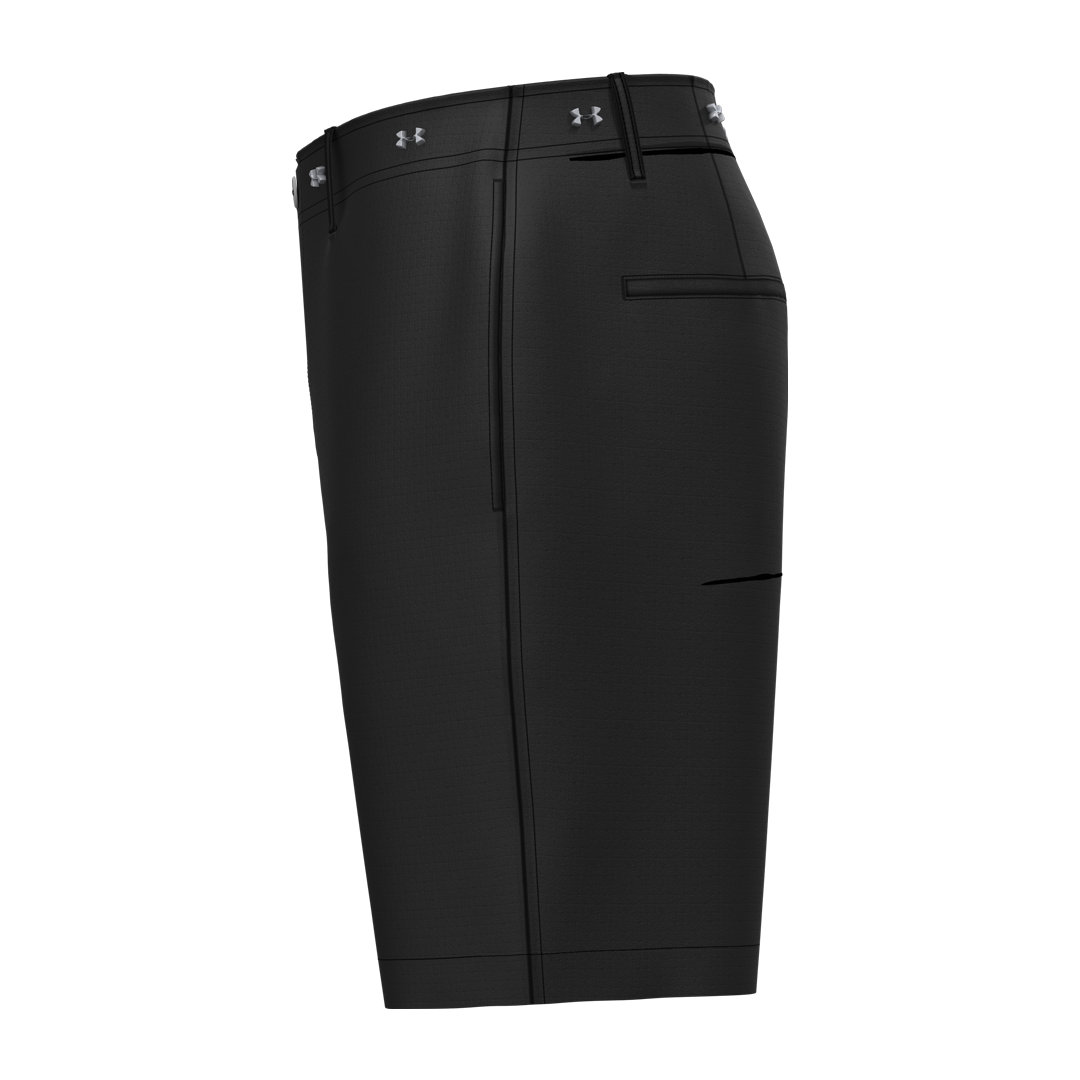 Under Armour Mens Golf 8&quot; Vented Short - Black (SH26-INDENT)