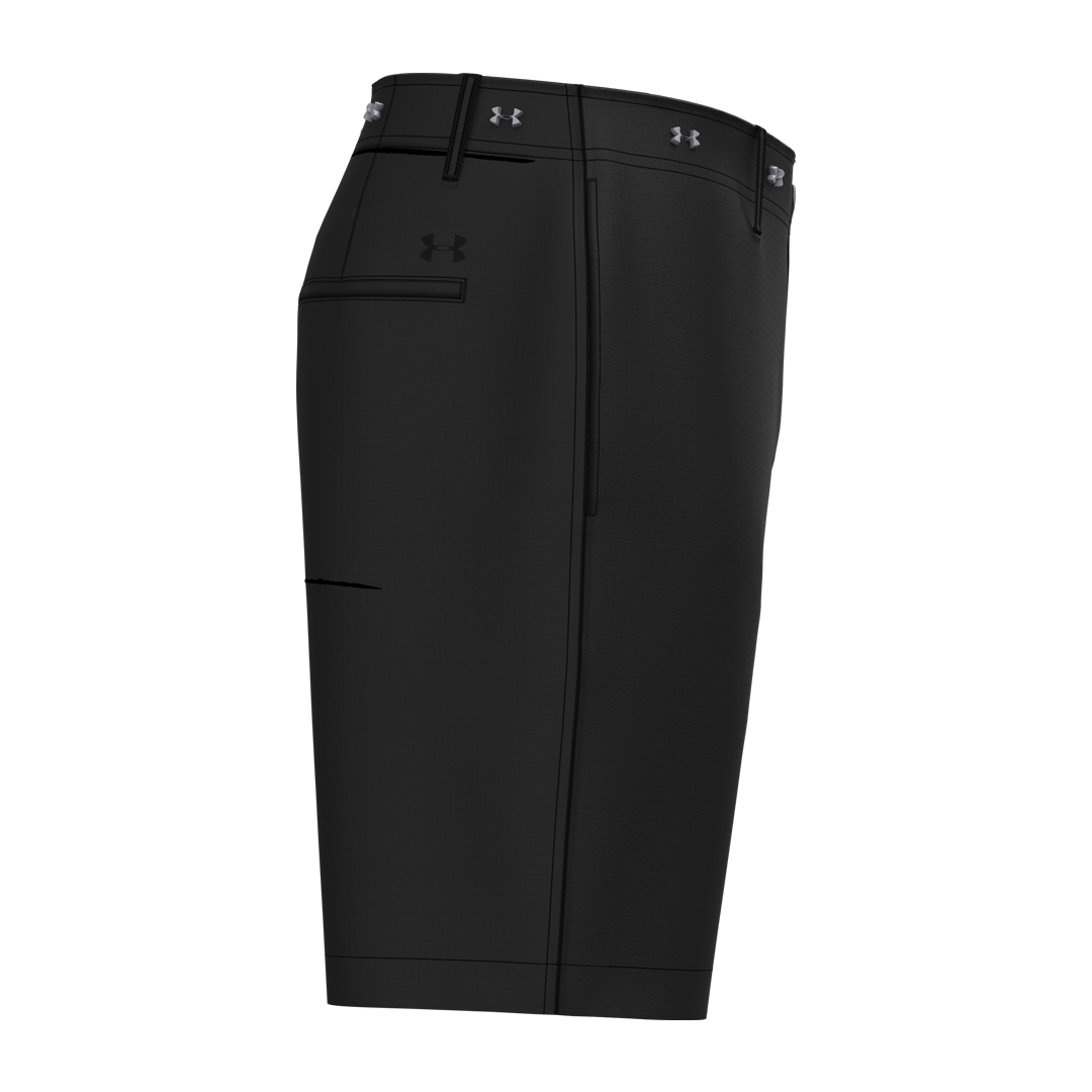 Under Armour Mens Golf 8&quot; Vented Short - Black (SH26-INDENT)