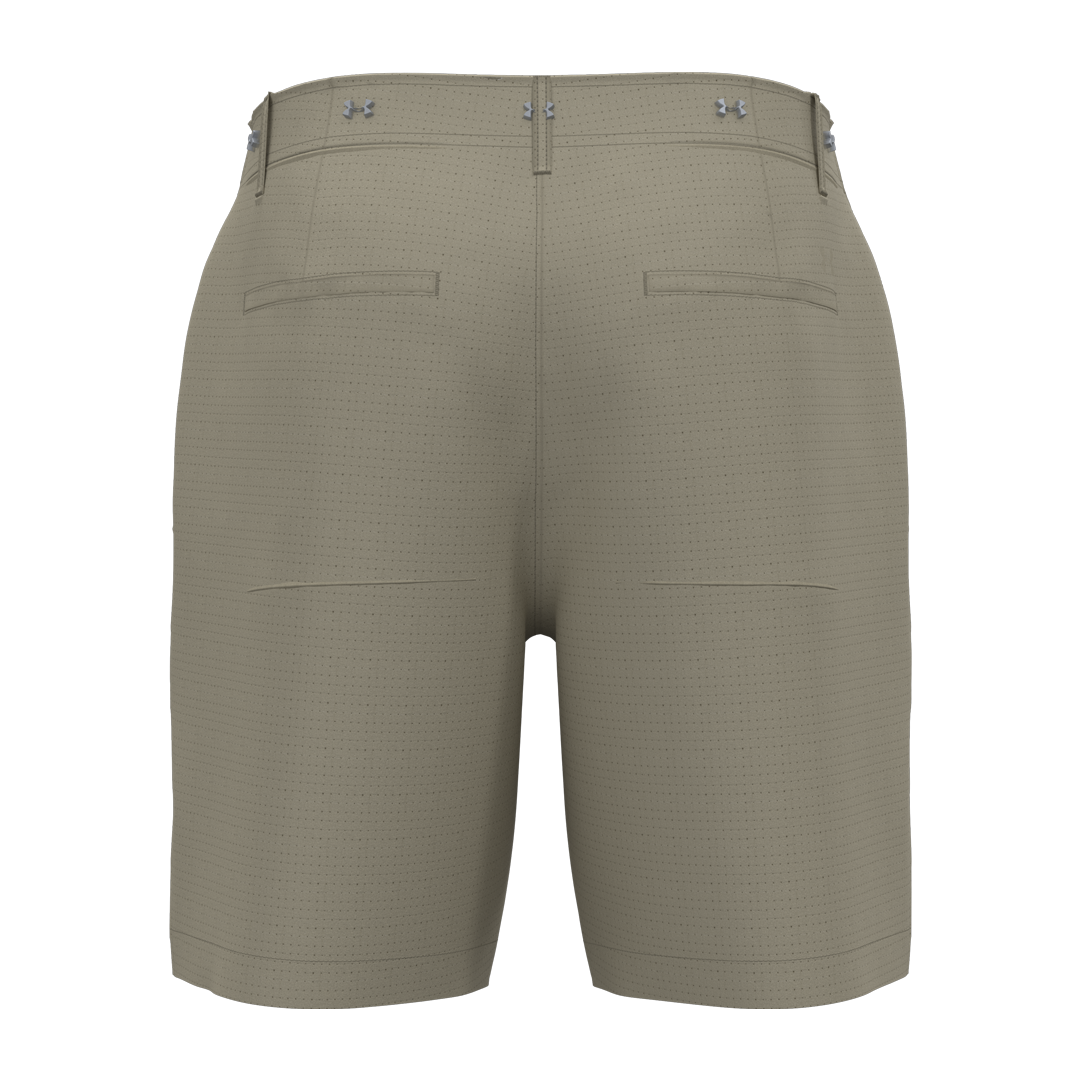Under Armour Mens Golf 8&quot; Vented Short - Khaki (SH26-INDENT)