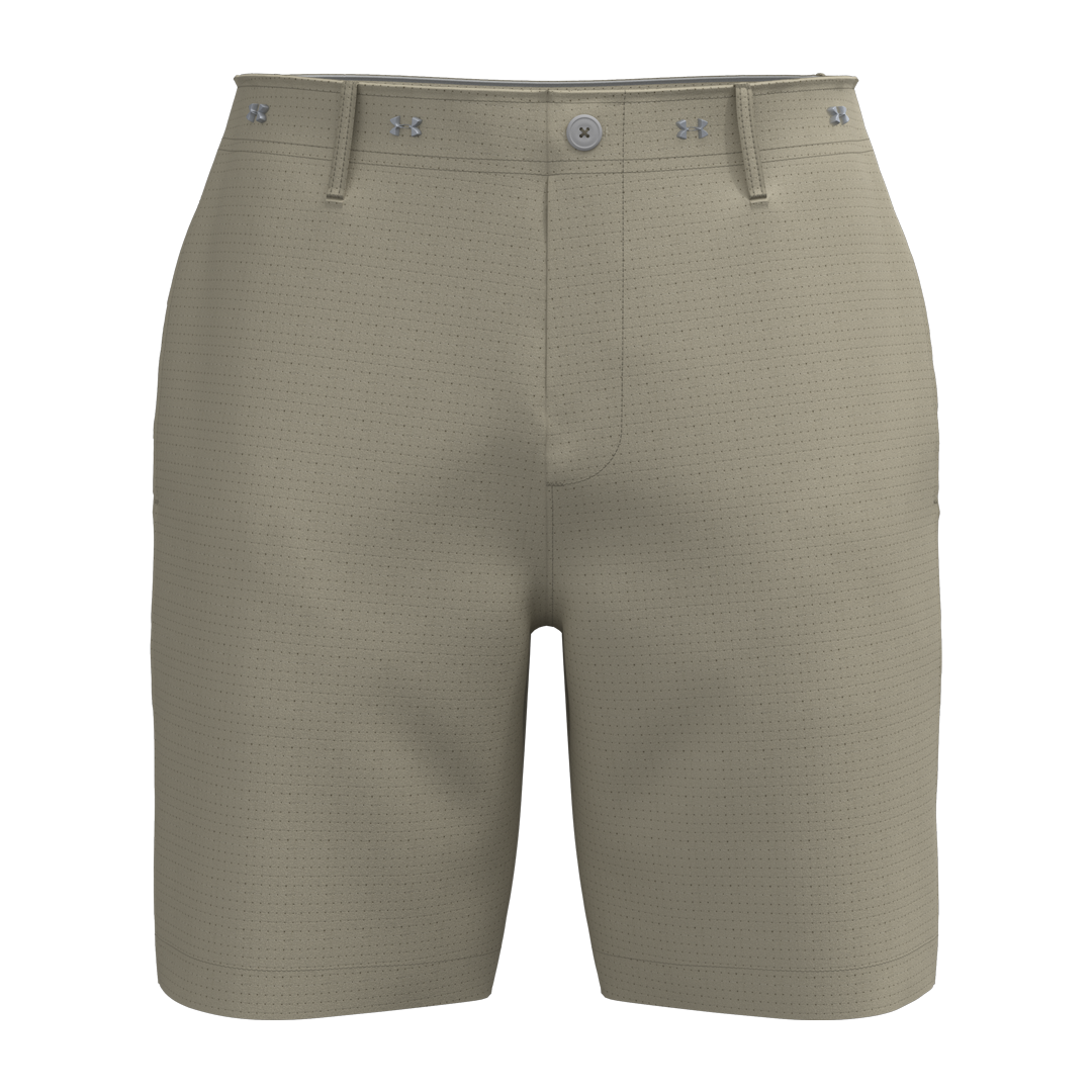 Under Armour Mens Golf 8&quot; Vented Short - Khaki (SH26-INDENT)