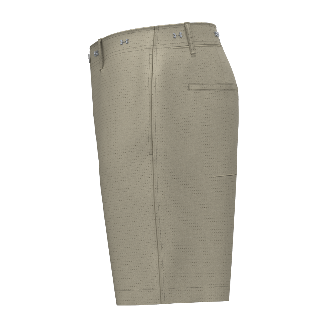 Under Armour Mens Golf 8&quot; Vented Short - Khaki (SH26-INDENT)