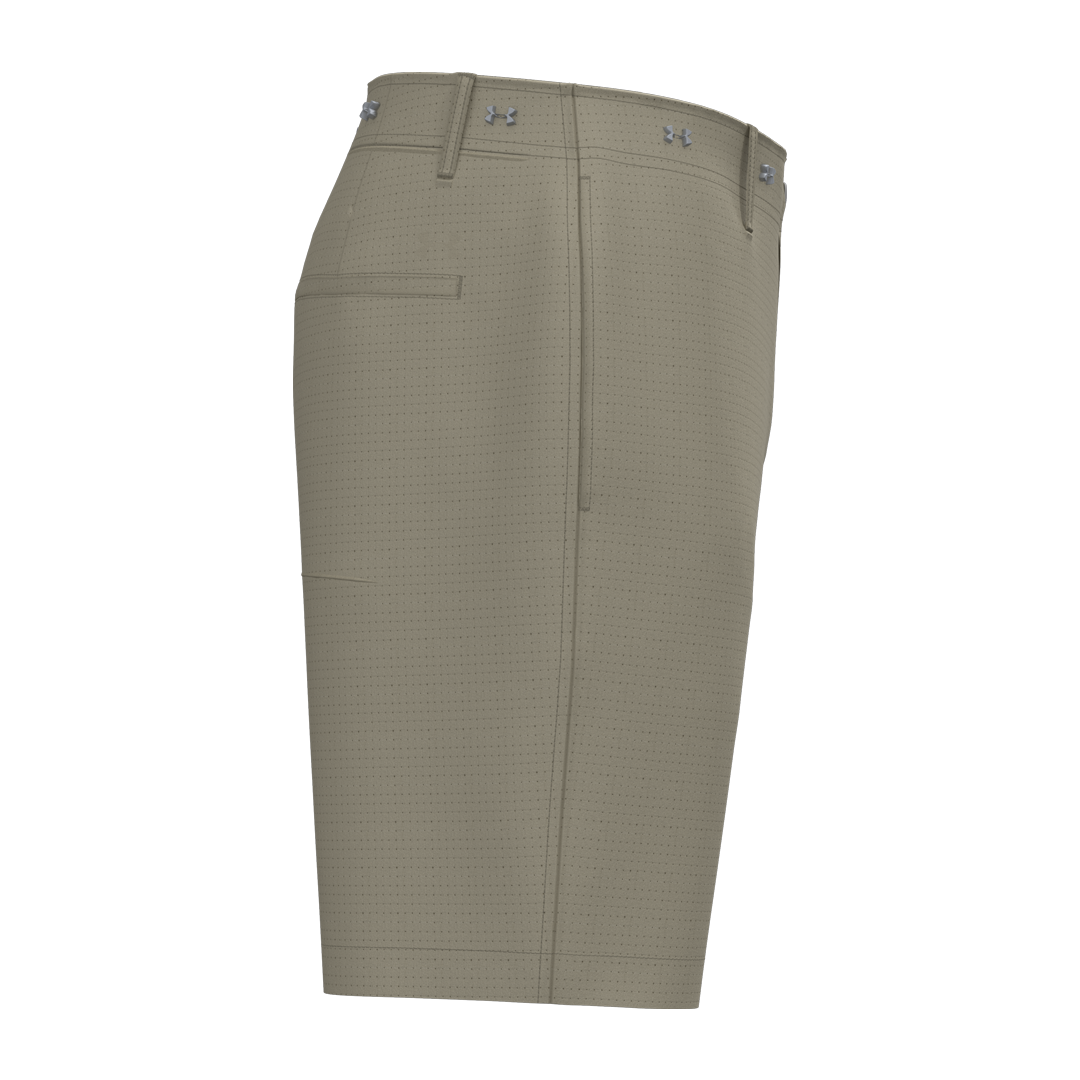 Under Armour Mens Golf 8&quot; Vented Short - Khaki (SH26-INDENT)