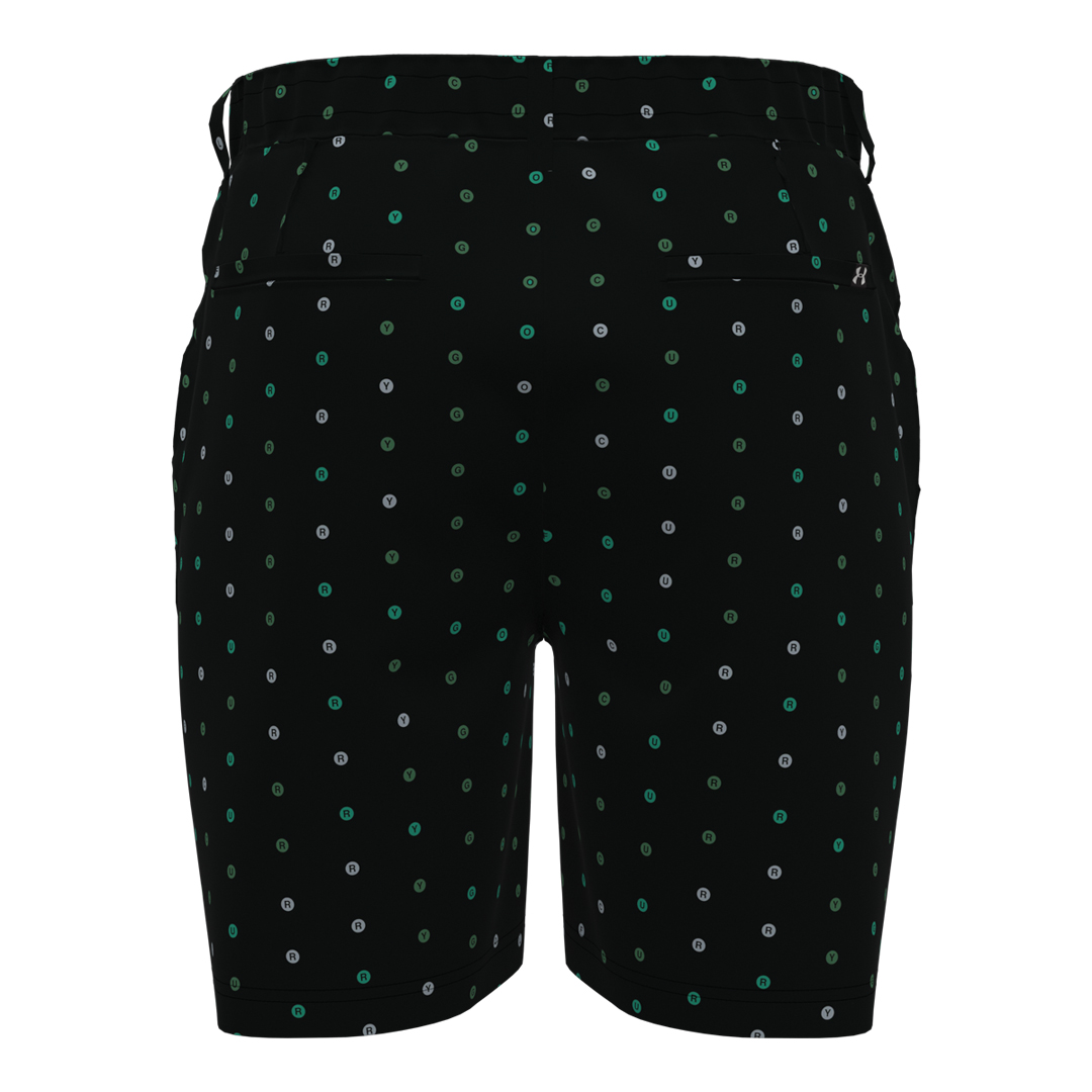 Under Armour Mens Curry Drive Range Short - Black/Green (SH26-INDENT)