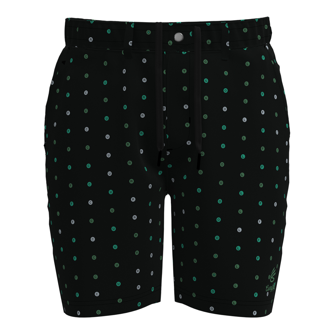 Under Armour Mens Curry Drive Range Short - Black/Green (SH26-INDENT)