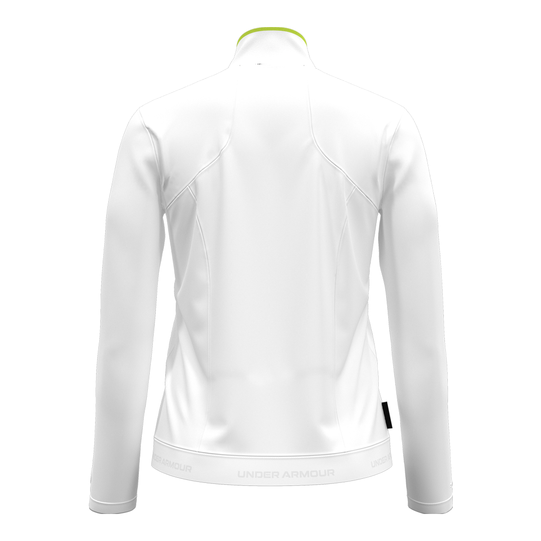 Under Armour Ladies Drive Lightweight Full Zip Outerwear - White/Green Citrine (SH26-INDENT)