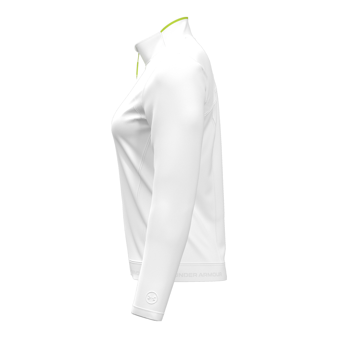 Under Armour Ladies Drive Lightweight Full Zip Outerwear - White/Green Citrine (SH26-INDENT)