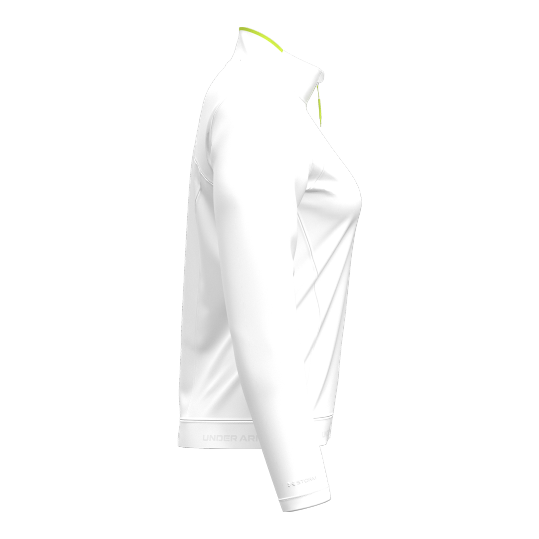 Under Armour Ladies Drive Lightweight Full Zip Outerwear - White/Green Citrine (SH26-INDENT)