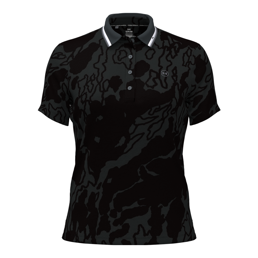 Under Armour Ladies ArmourDry Jacquard Polo - Black (SH26-INDENT)