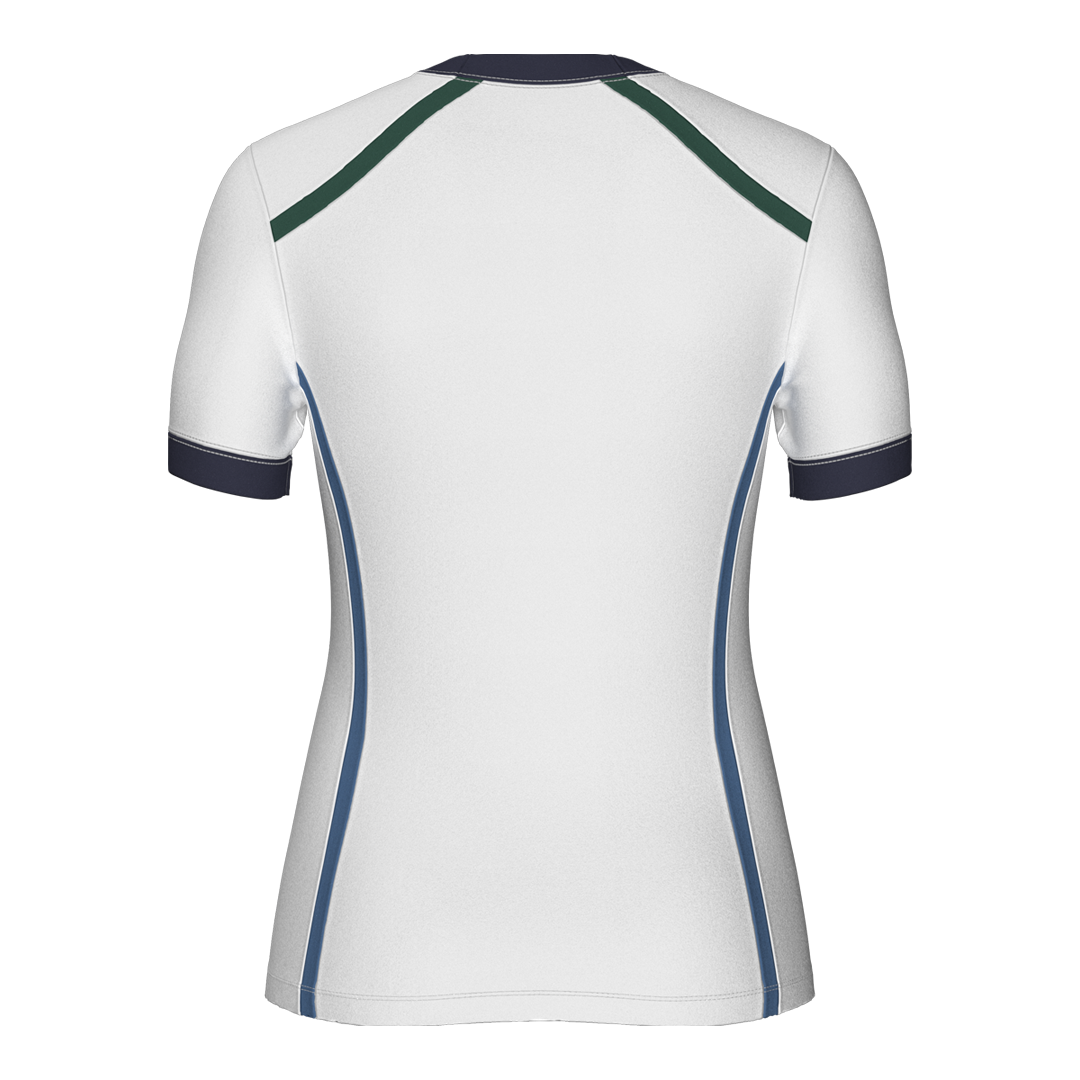 Under Armour Ladies Drive SS Polo - White/Campus Ivy (SH26-INDENT)