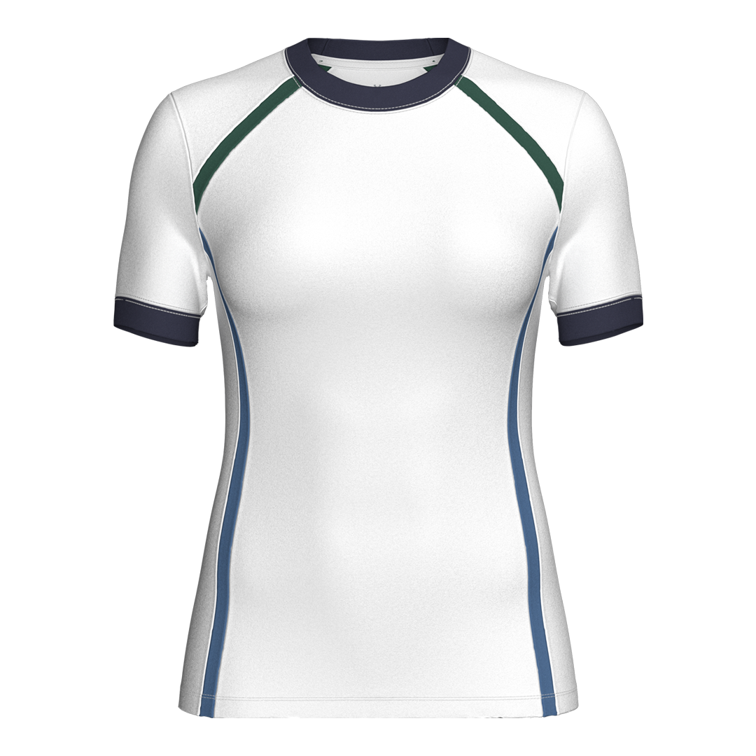 Under Armour Ladies Drive SS Polo - White/Campus Ivy (SH26-INDENT)
