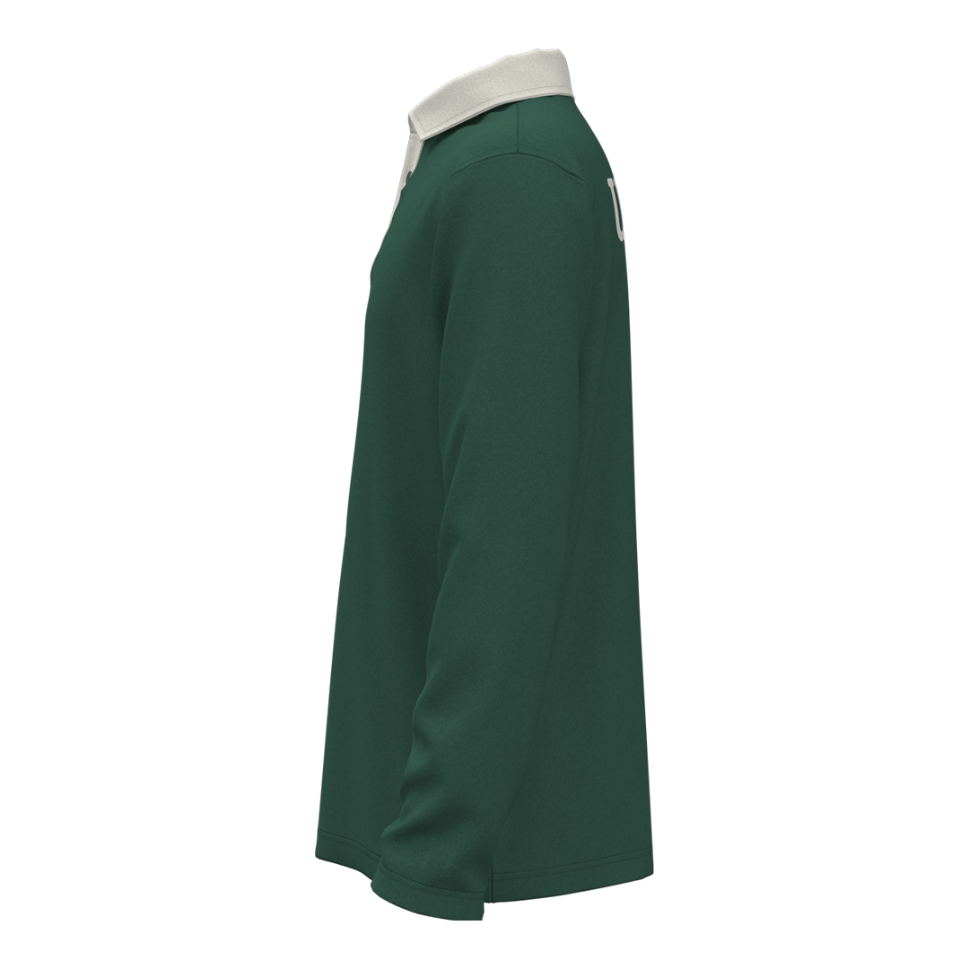 Under Armour Youth AMP LS Polo - Cadmus Ivy/Summit White (SH26-INDENT)