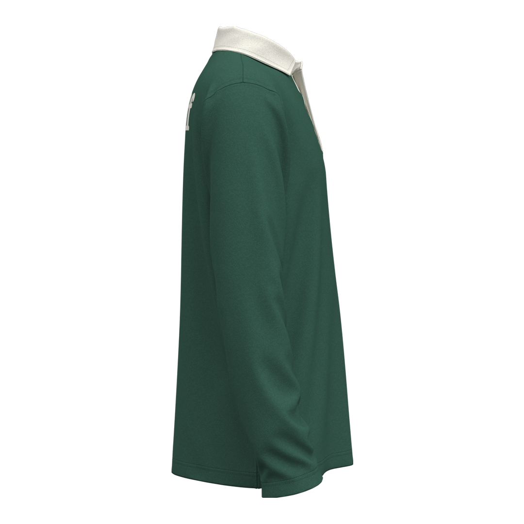 Under Armour Youth AMP LS Polo - Cadmus Ivy/Summit White (SH26-INDENT)