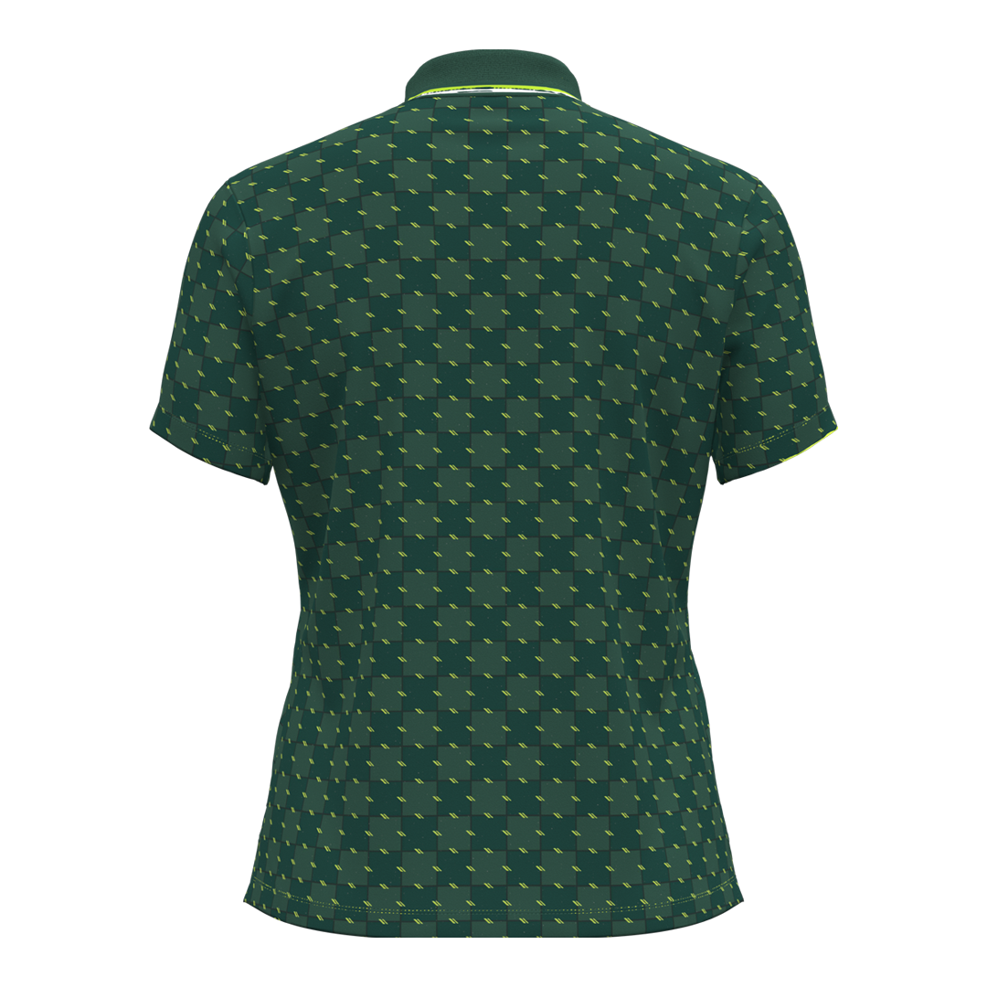 Under Armour Ladies ArmourDry Printed Polo Campus Ivy/Green Citrine (SH26-INDENT)