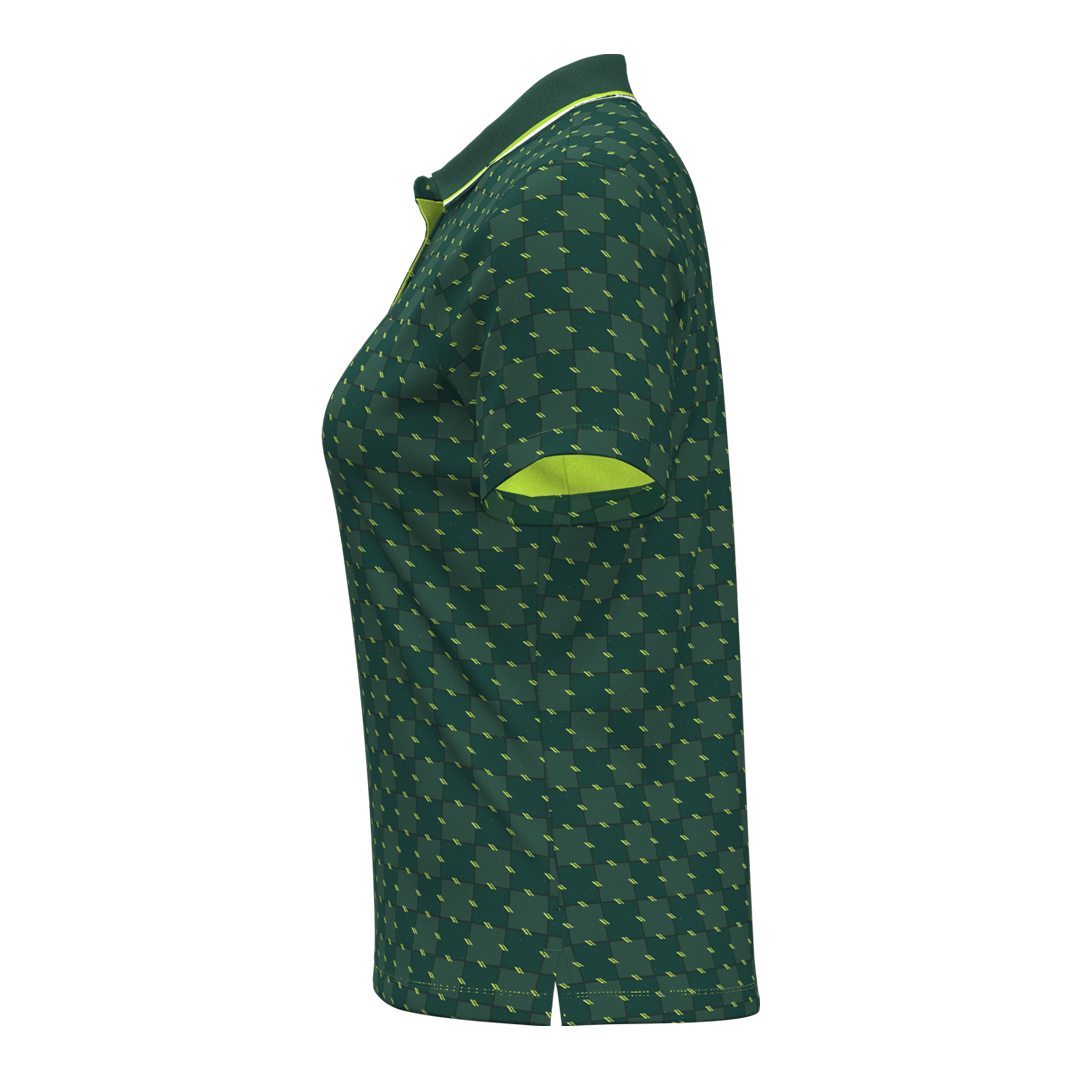 Under Armour Ladies ArmourDry Printed Polo Campus Ivy/Green Citrine (SH26-INDENT)