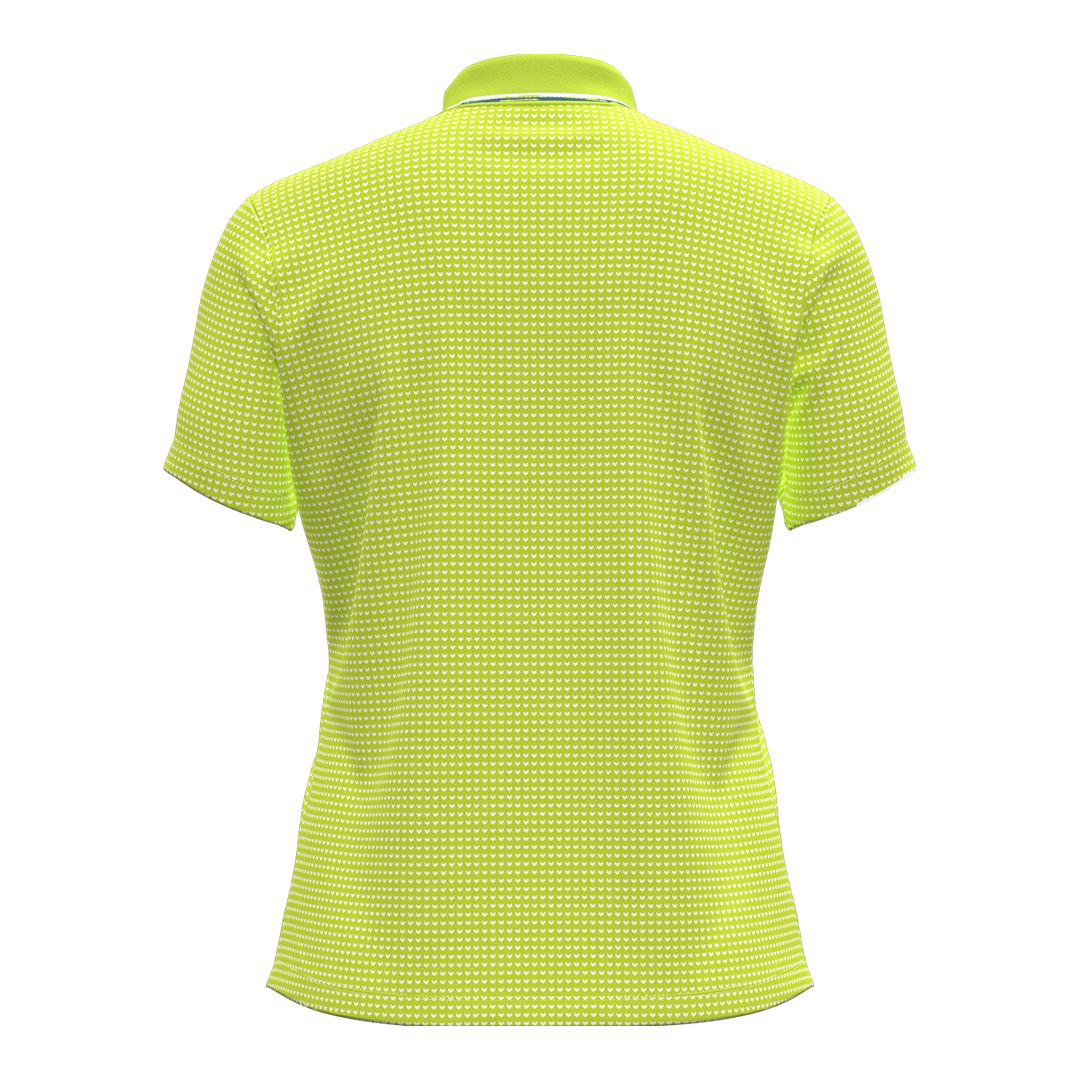 Under Armour Ladies ArmourDry Printed Polo - Green Citrine/White (SH26-INDENT)