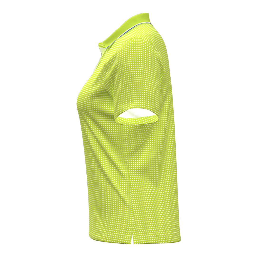 Under Armour Ladies ArmourDry Printed Polo - Green Citrine/White (SH26-INDENT)