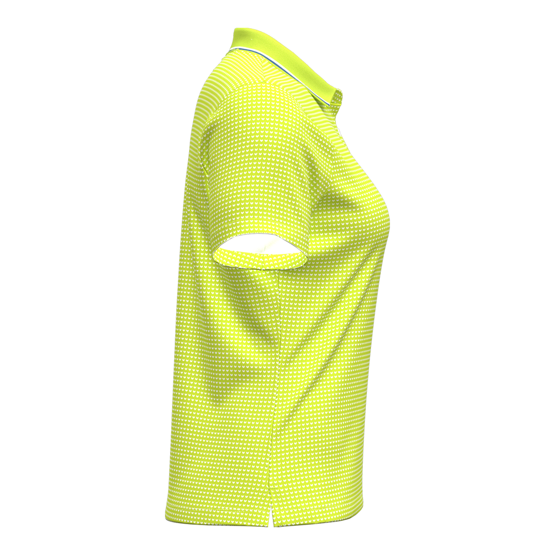 Under Armour Ladies ArmourDry Printed Polo - Green Citrine/White (SH26-INDENT)