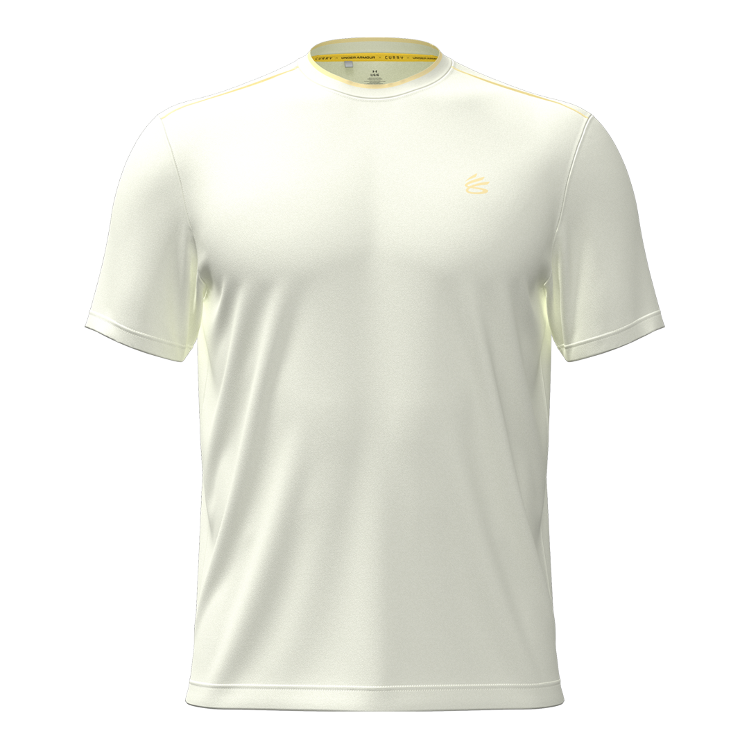 Under Armour Mens Curry ArmourDry T-Shirt - Stone/Pale Lemon (SH26-INDENT)