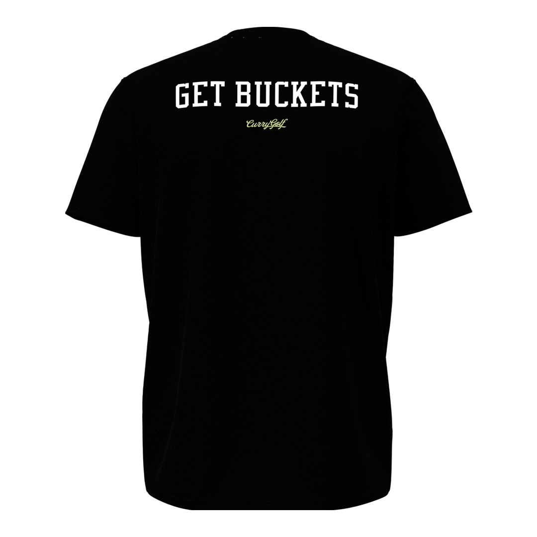 Under Armour Mens Curry Golf Get Buckets T-Shirt - Black/White (SH26-INDENT)