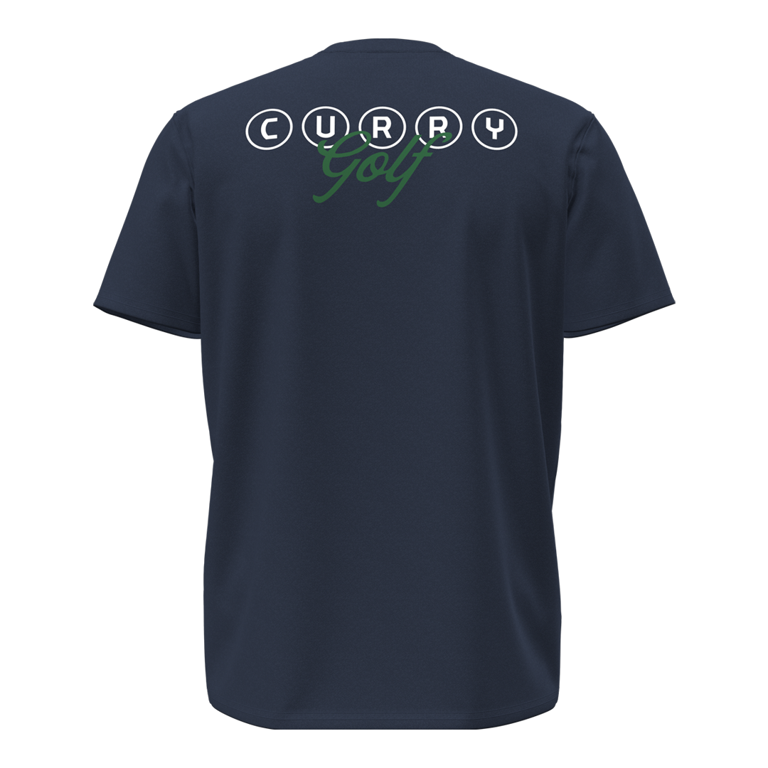 Under Armour Mens Curry Golf Circle Logo T-Shirt - Academy/White (SH26-INDENT)