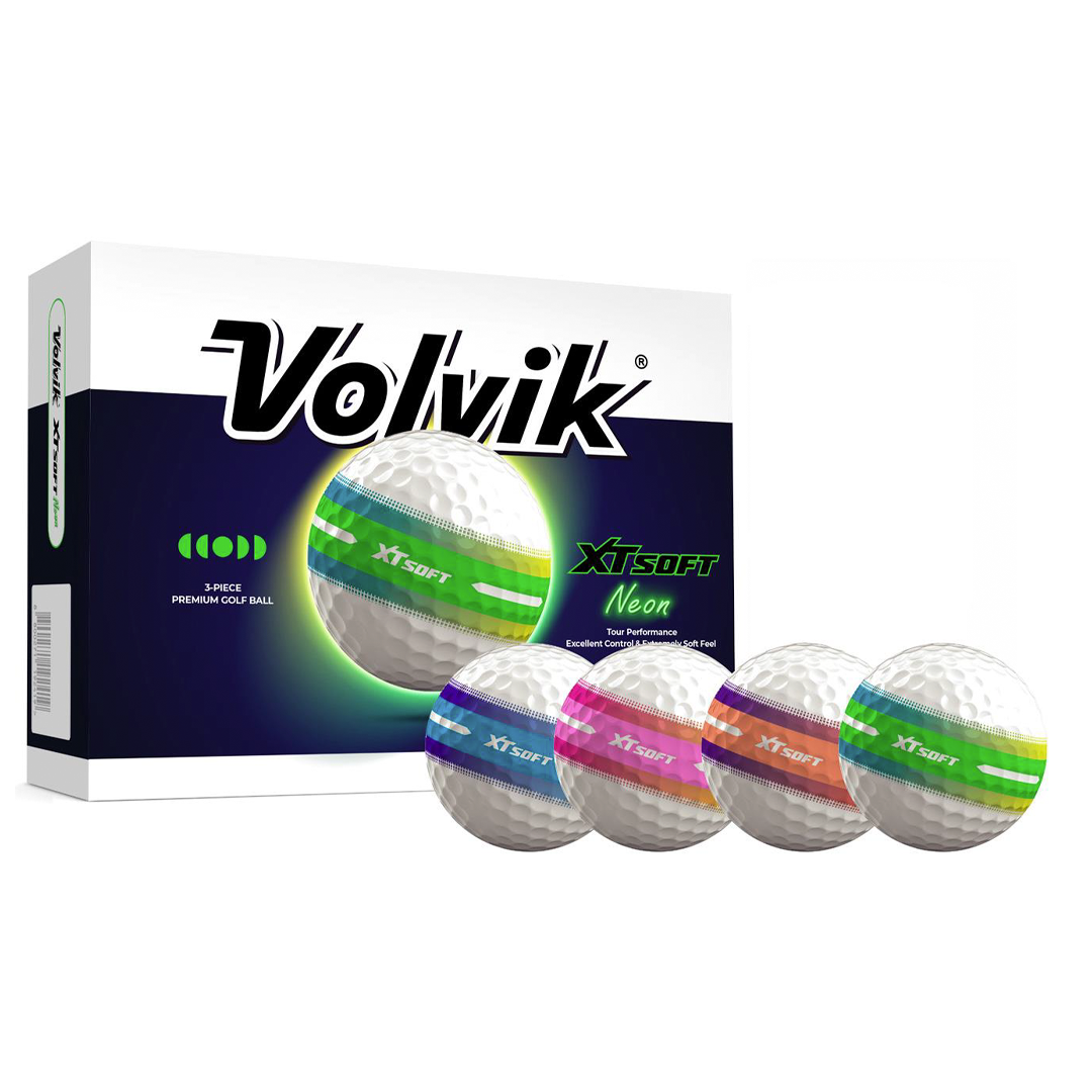 Volvik Xt Soft Neon Golf Ball - White Dozen