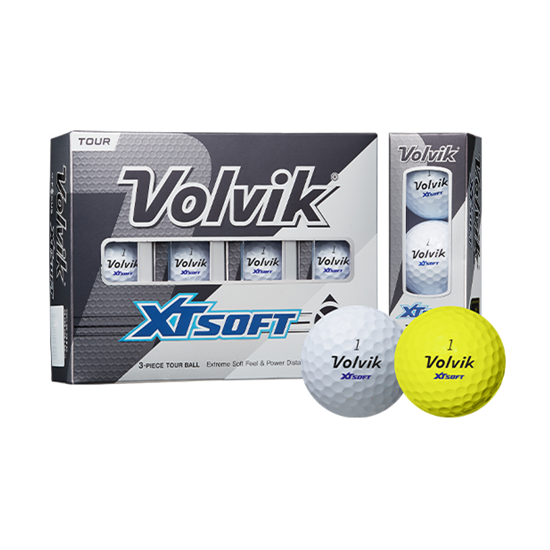 Volvik Xt Soft Neon Golf Ball - White Dozen