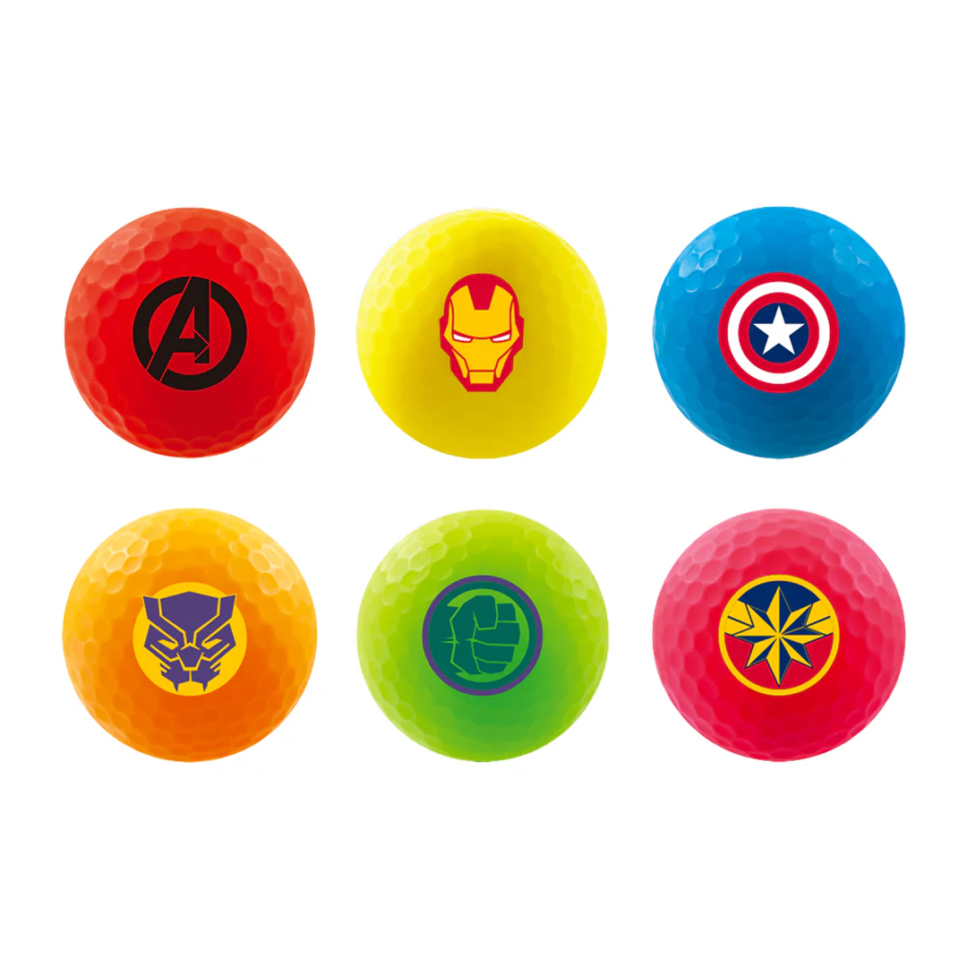 Volvik Marvel Golf Balls - Mixed 6 Pack