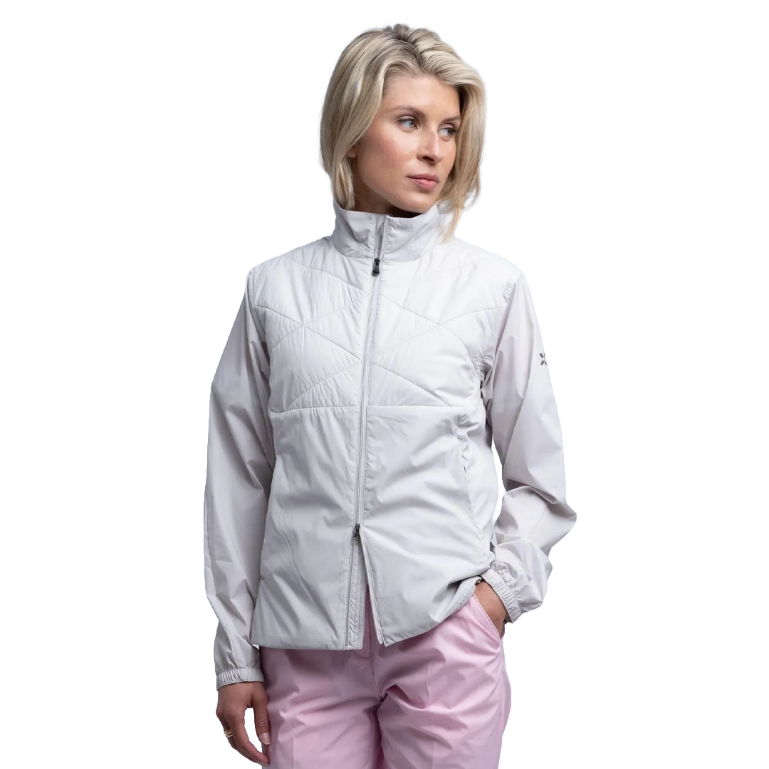 Cross Sportswear Women's Bandon Hybrid Jacket - Pale Grey