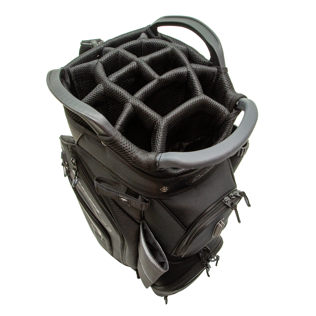 Optima Golf Bag Champion Cart Black Black Top