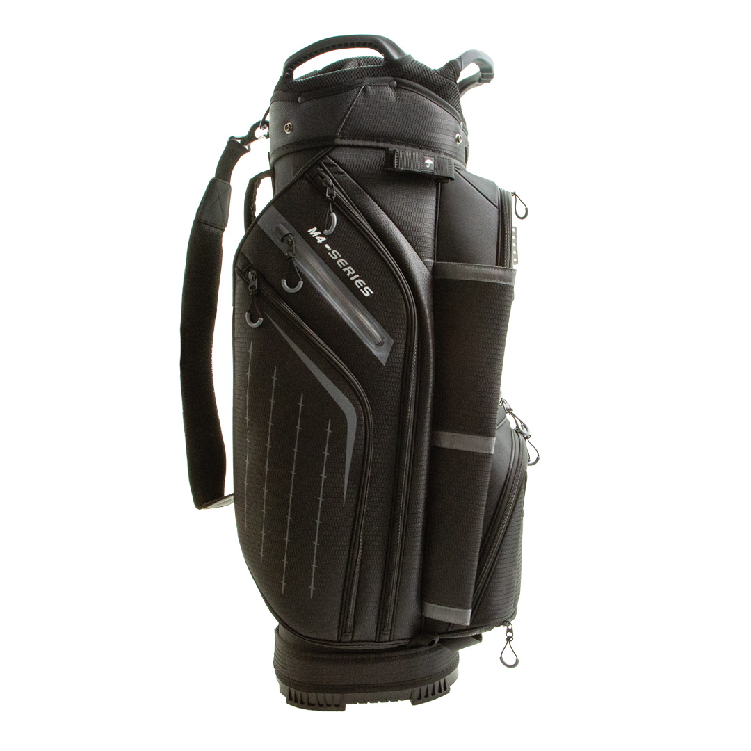 Optima Golf Bag Champion Cart Black Black Side