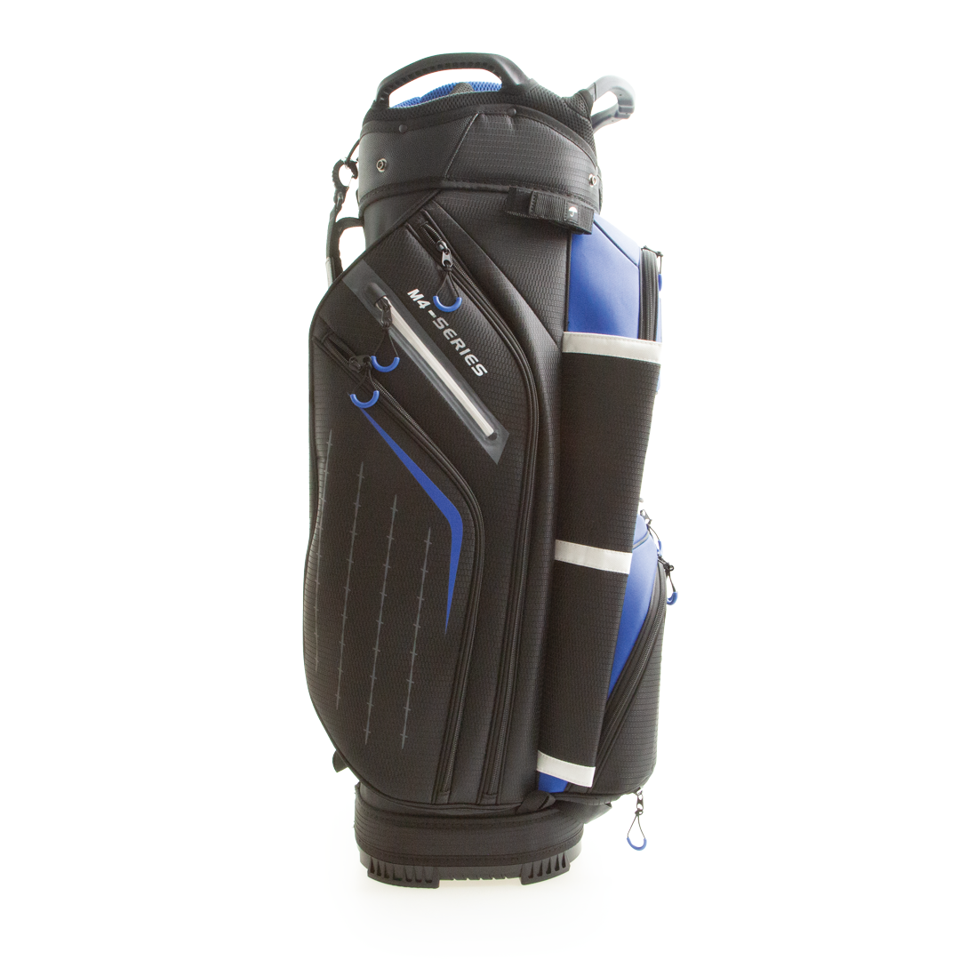 Optima Golf Bag Champion Cart Black Blue Side 