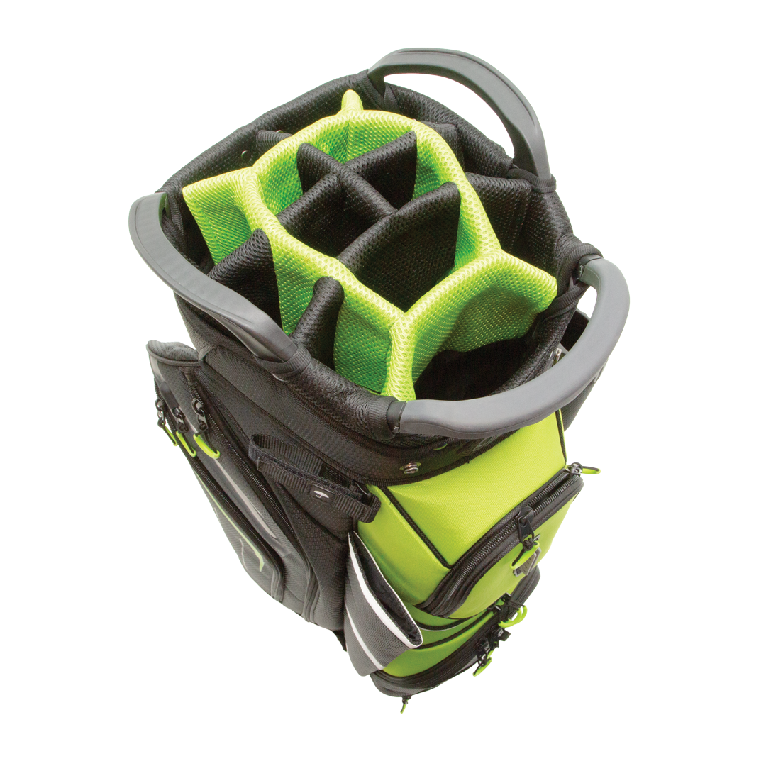 Optima Golf Bag Champion Cart Black Green Top