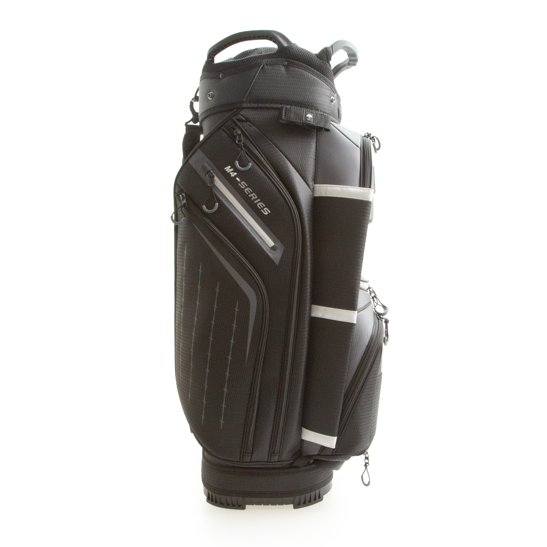 Optima Golf Bag Champion Cart Black Grey Side