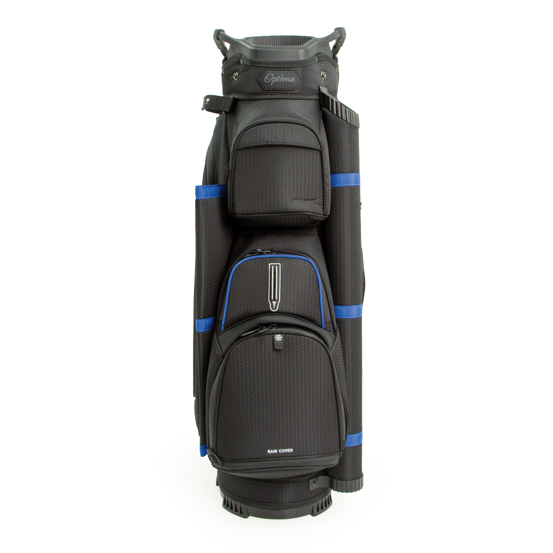 Optima Glory Cart Bag Black Blue Front