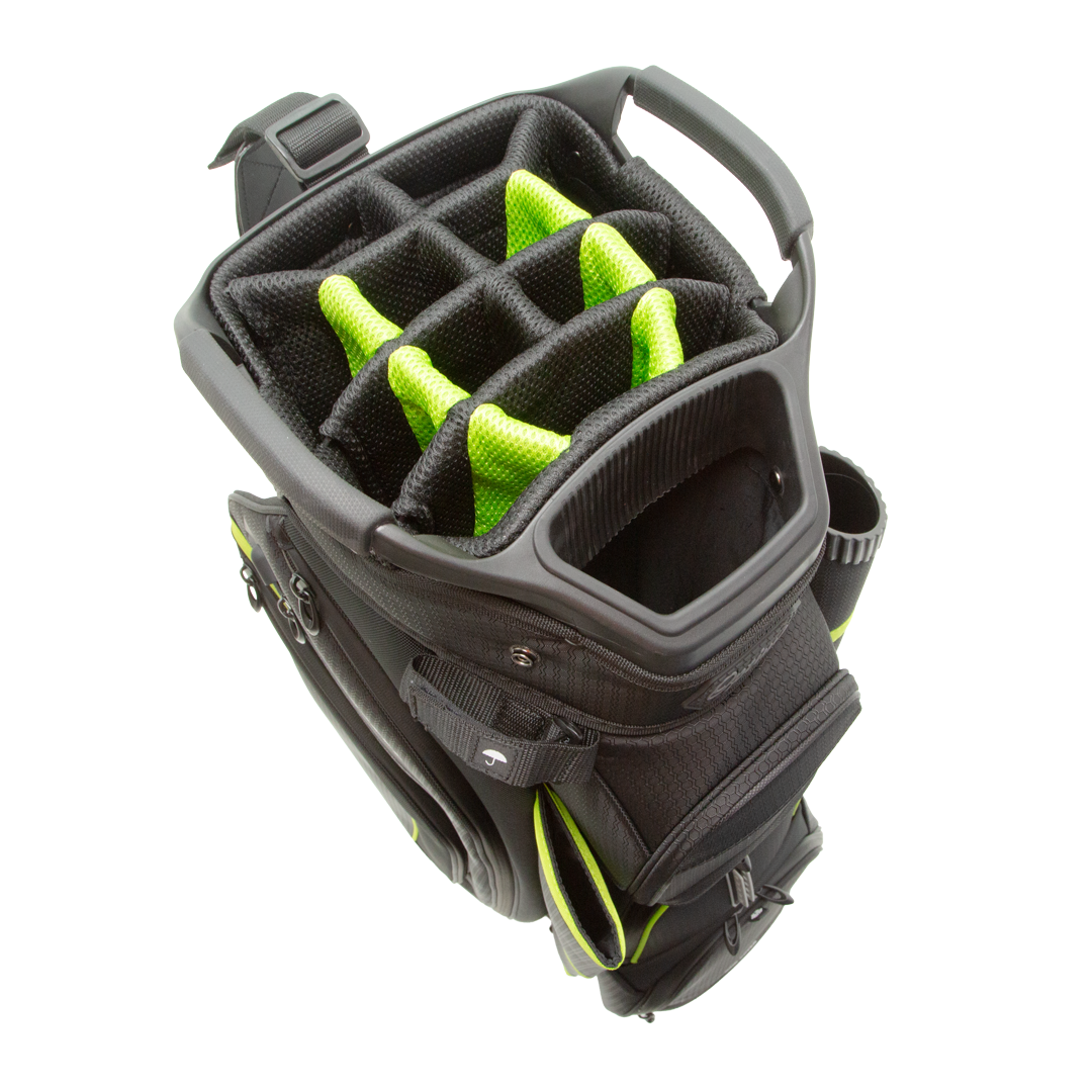 Optima Glory Cart Bag Black Green Top