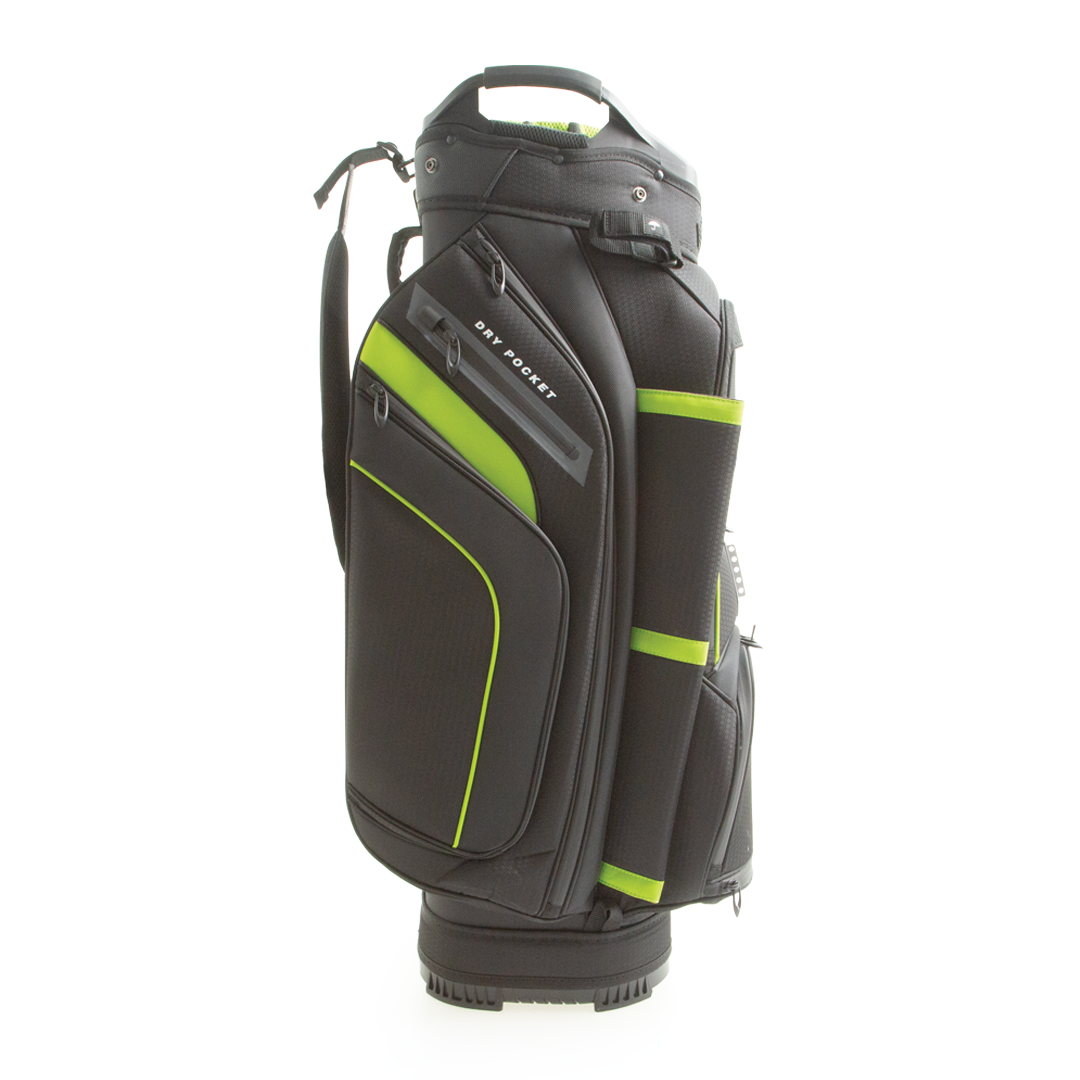 Optima Glory Cart Bag Black Green Side
