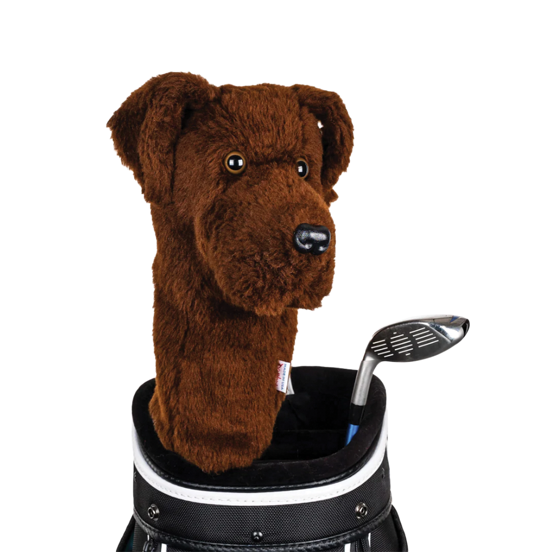 Daphne Chocolate Labrador Driver Cover