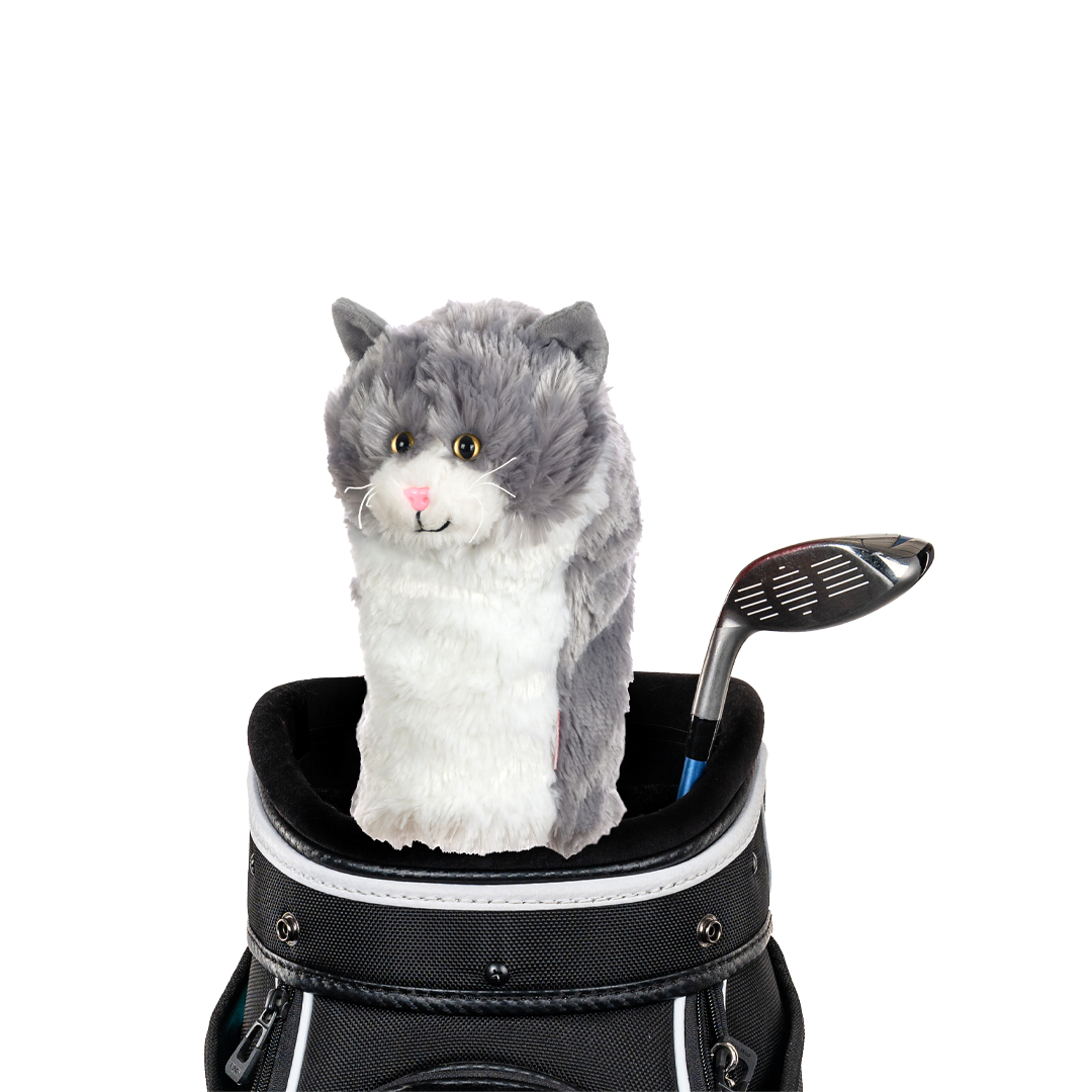 Daphne Grey & White Cat Driver Headcover