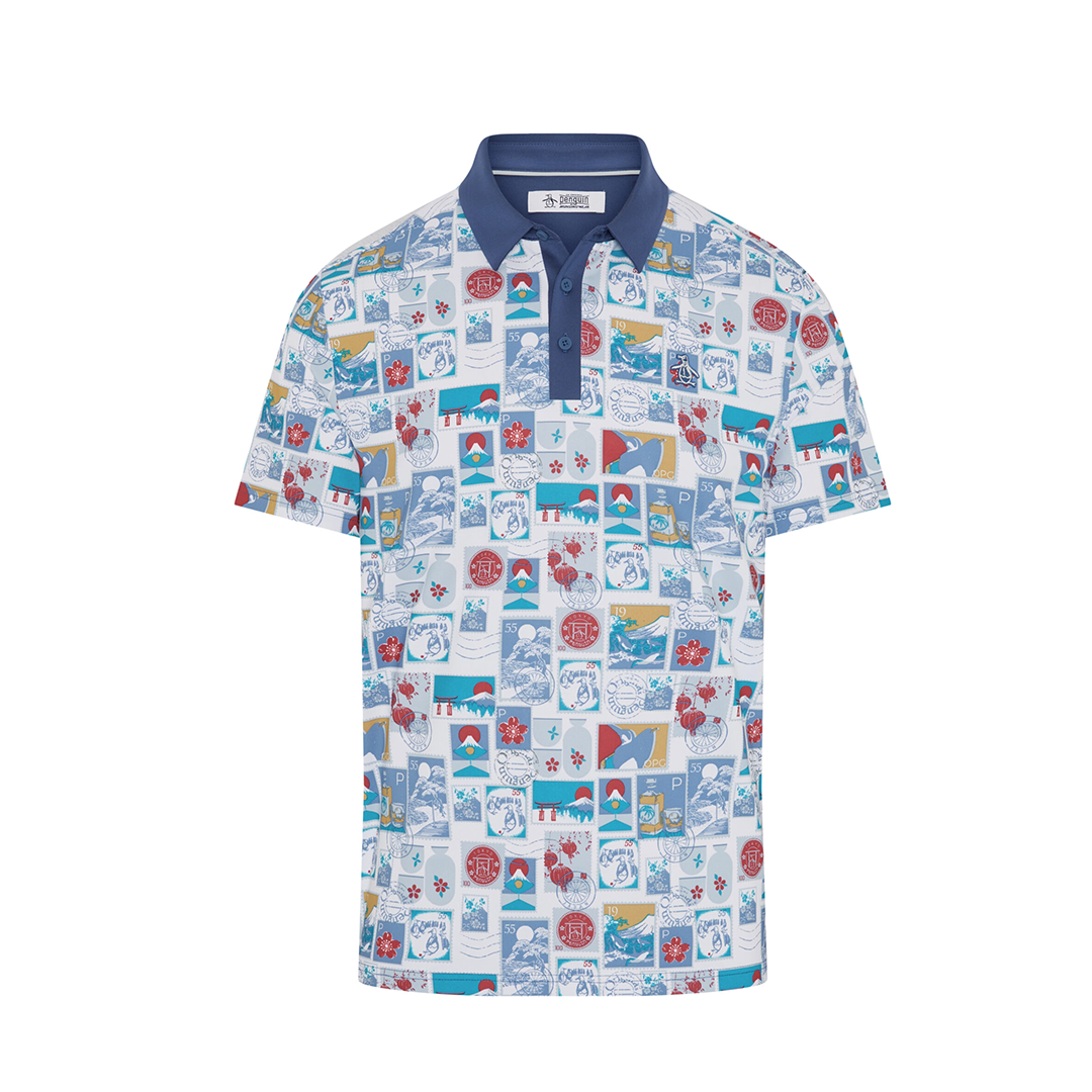 Original Penguin Pete’s Stamp Roadmap Polo