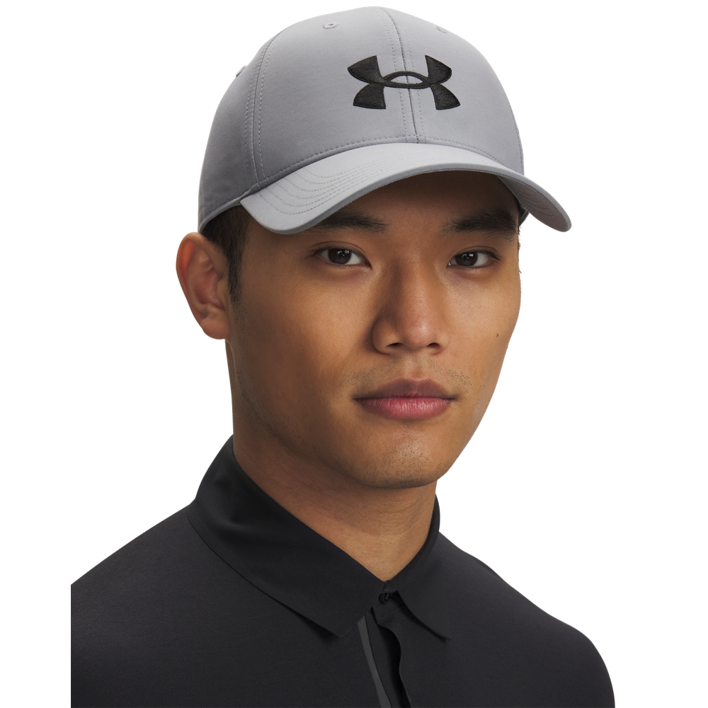 Under Armour Drive Adjustable Cap - Steel / Black - front view