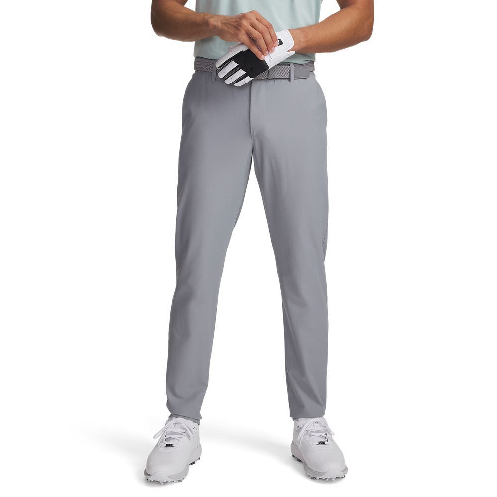 Under Armour Drive Tapered Golf Pants - Steel - front view