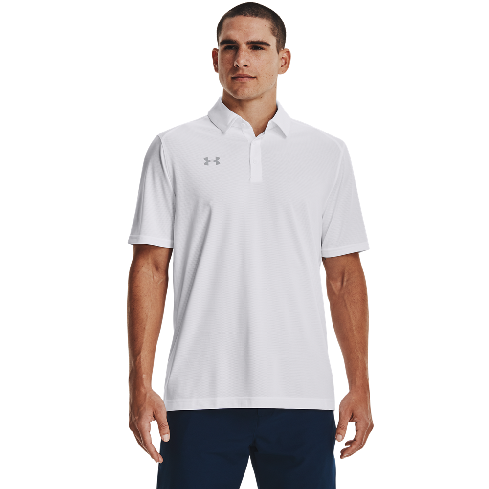 Under Armour Team Tech Polo - White - front view