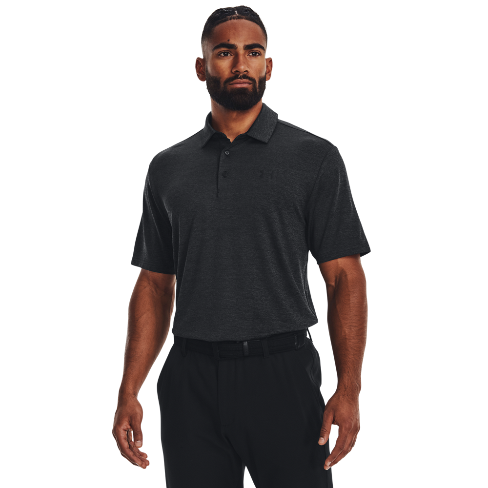 Under Armour Playoff 3.0 Polo - Black / Grey - front view