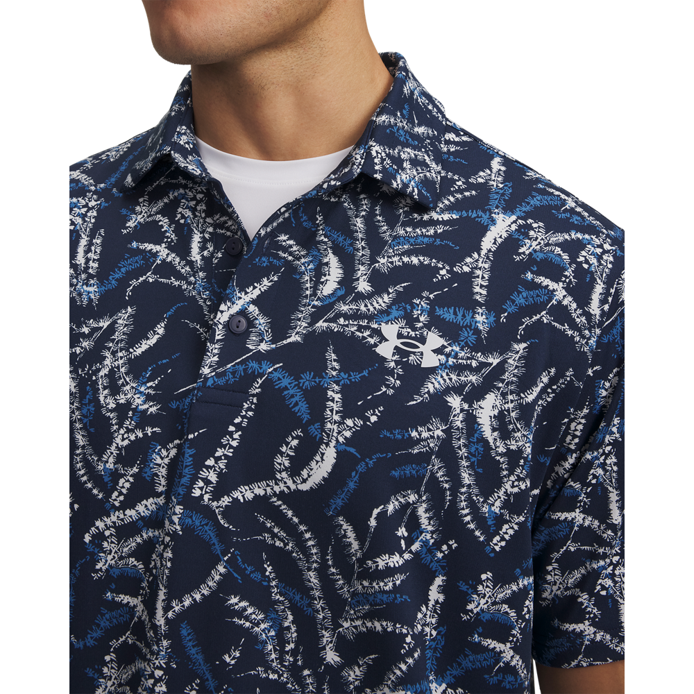 Under Armour Playoff 3.0 Printed Polo - Navy / Blue - detail
