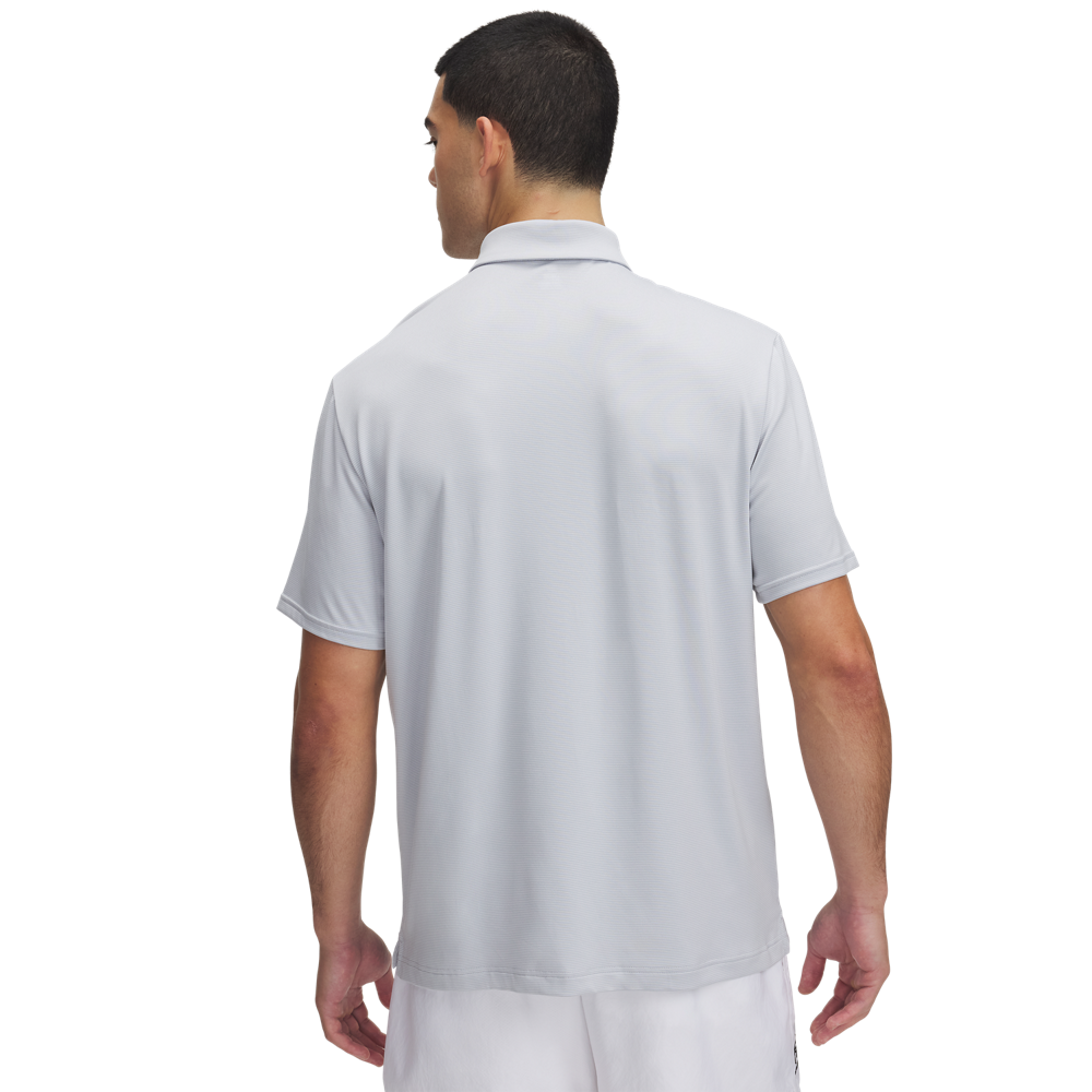 Under Armour Playoff Team Stripe Polo - Grey - back view