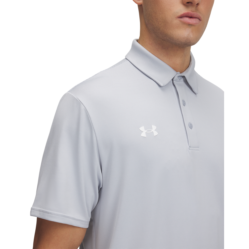 Under Armour Playoff Team Stripe Polo - Grey - detail