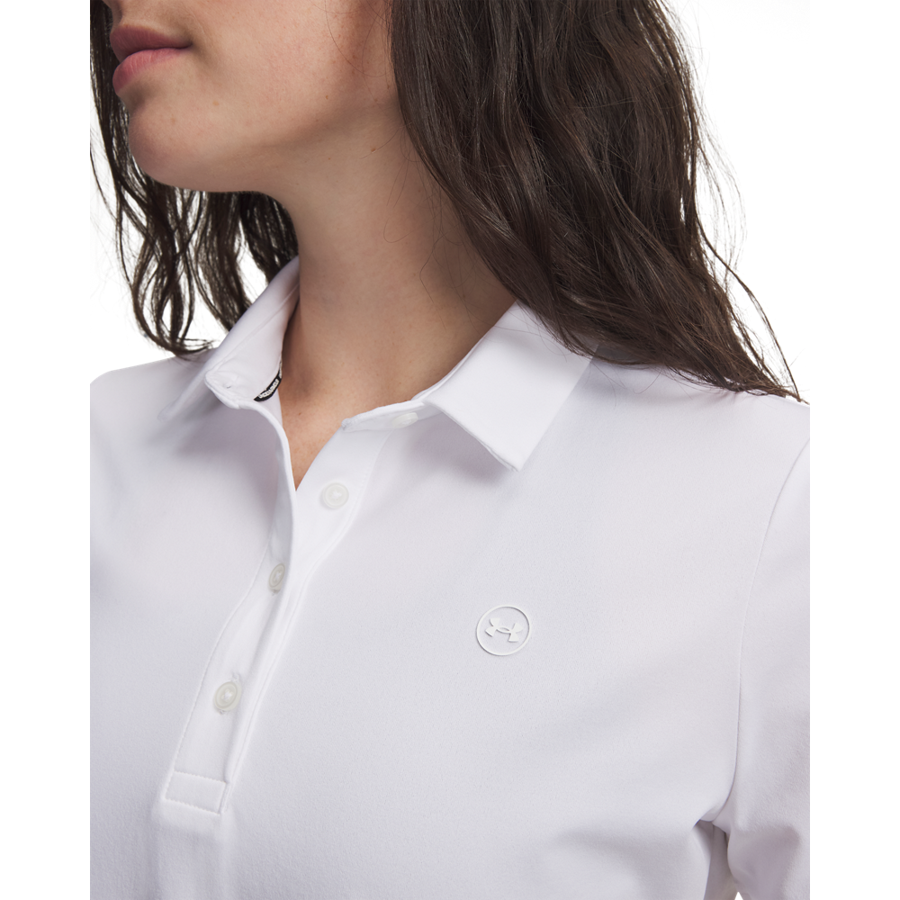 Under Armour Women’s ArmourDry Short Sleeve Polo - White - detail