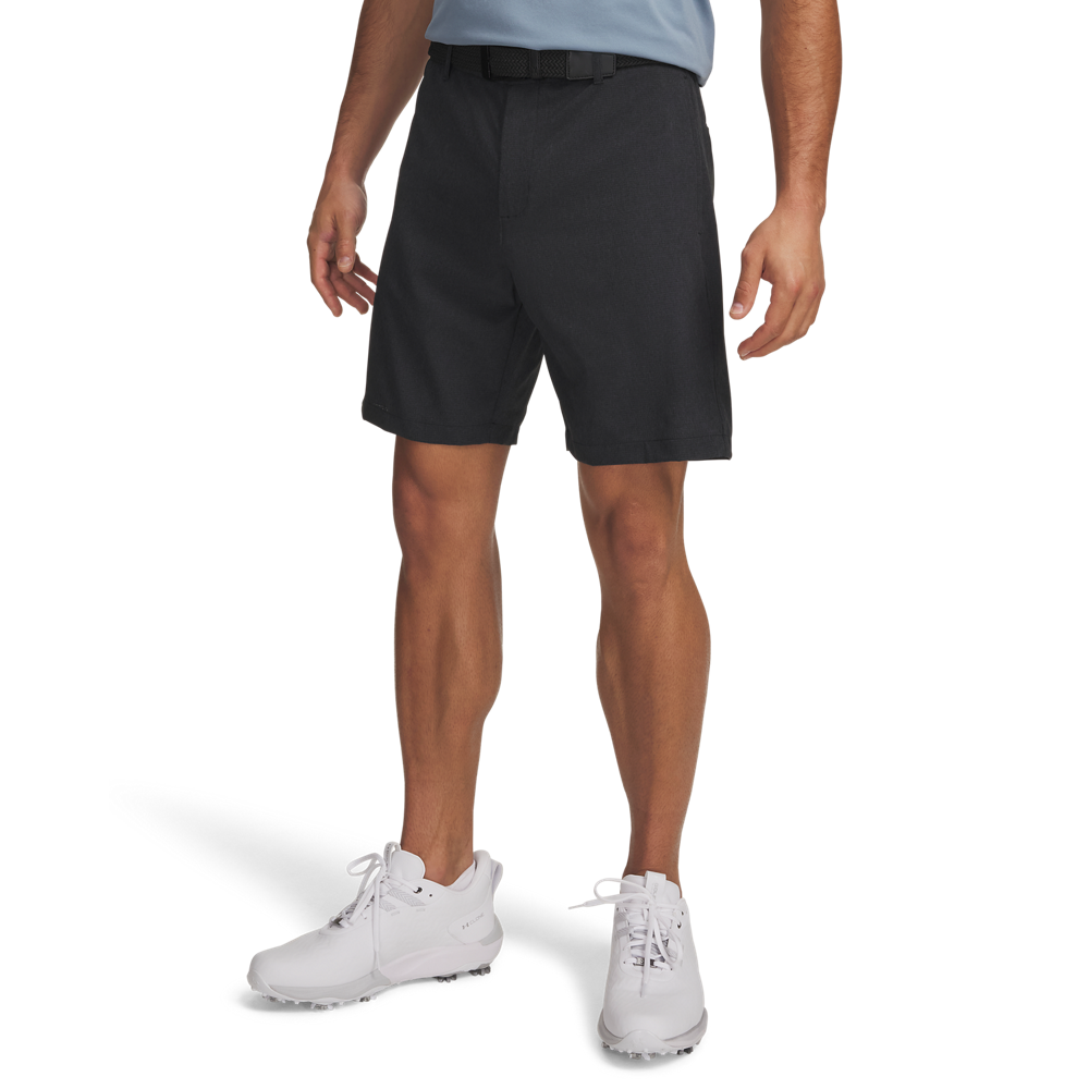 Under Armour Vented 8-Inch Golf Shorts - Black - front view