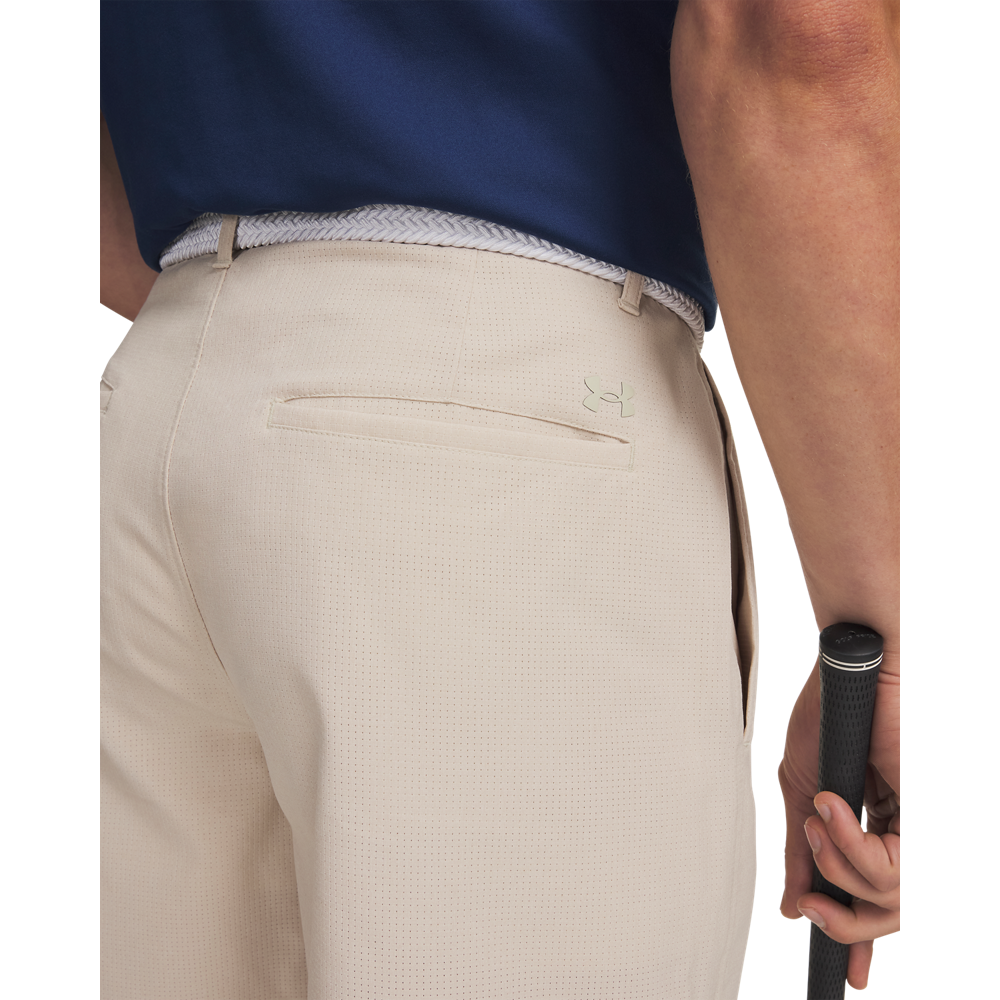 Under Armour Vented 8-Inch Golf Shorts - Khaki - detail